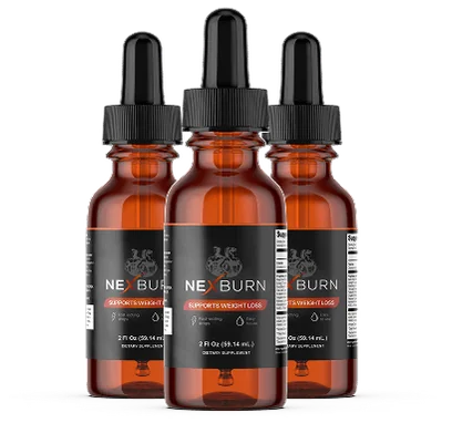NexBurn liquid weight management formula dropper bottles